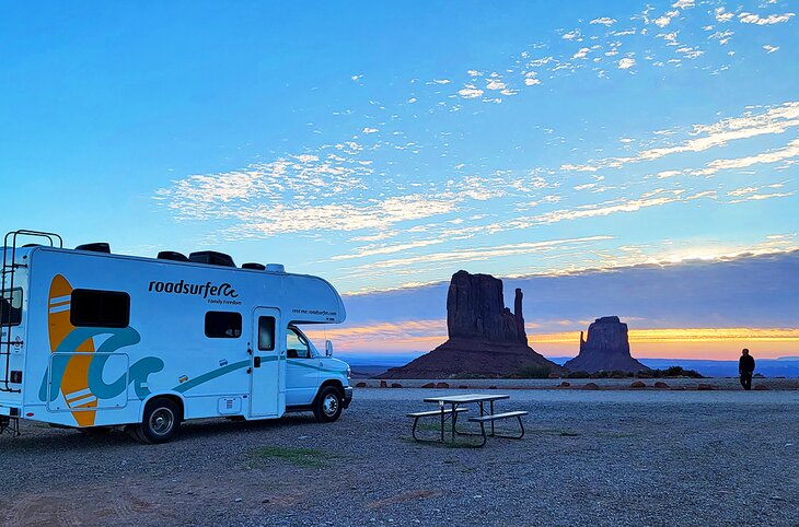 Sunrise at The View Campground