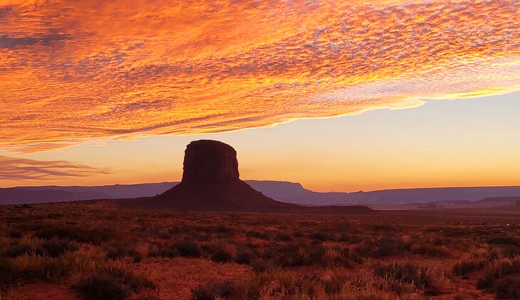 Sunset in Monument Valley Navajo Tribal Park