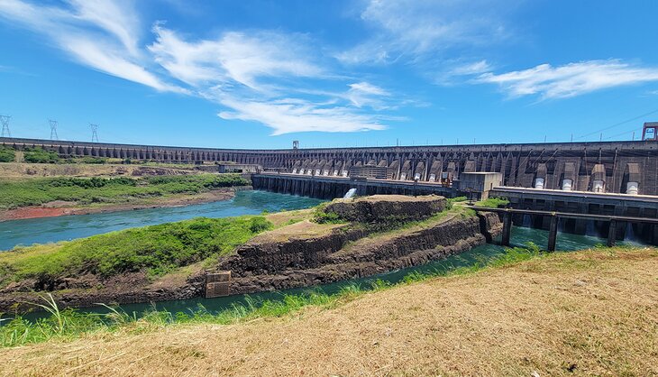 The Itaipu Dam from the final stop on the panoramic tour