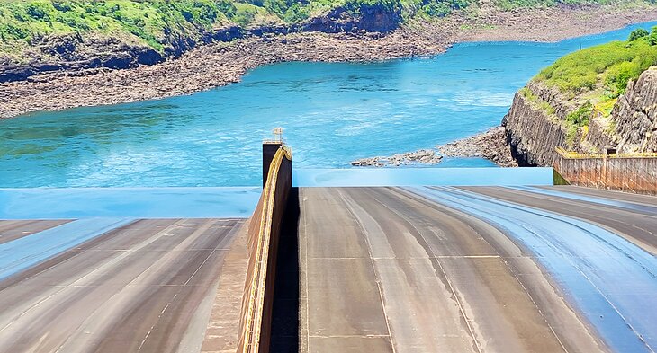 Spillway at the Itaipu Dam