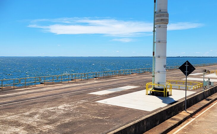 View from the top of the Itaipu Dam