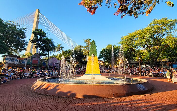 Fountain at Marco Das Três Fronteiras