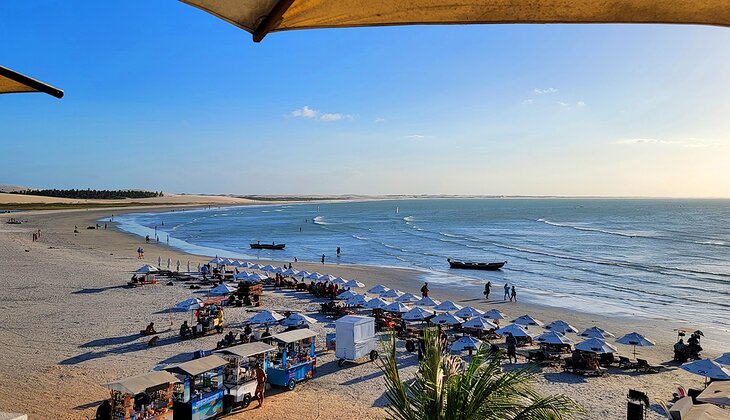 View over the beach in Jericoacoara