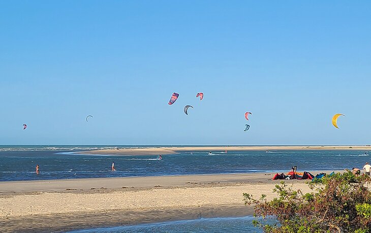 Kiting at Tatajuba