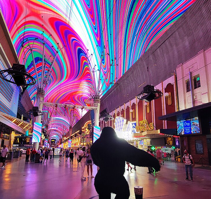 Fremont Street at night